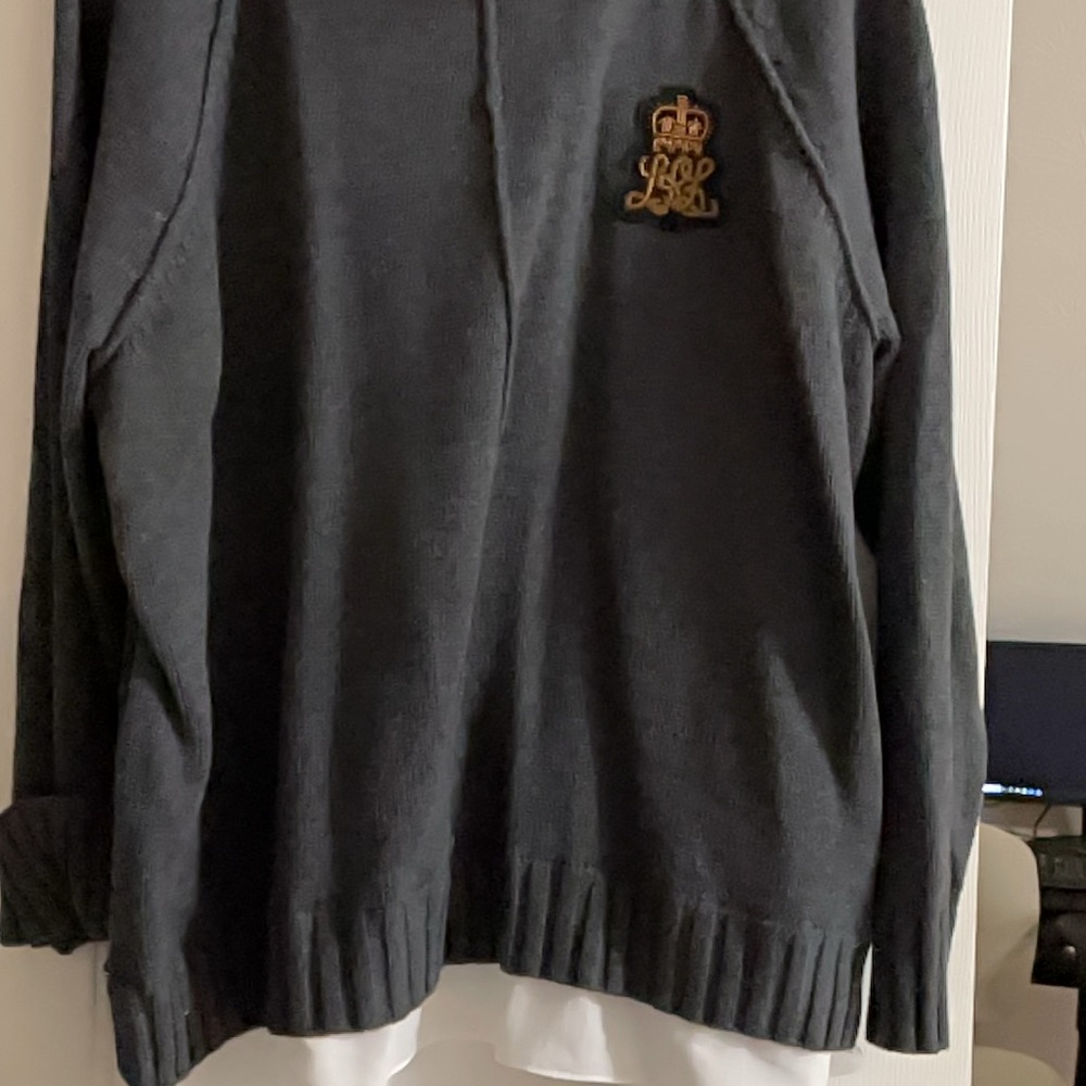 Sweater with mock shirt